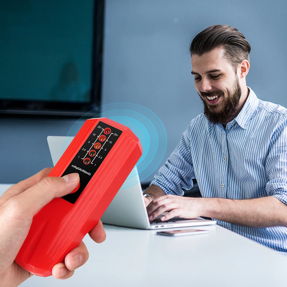 Prenosný detektor elektromagnetického ožarovania vreckový gauss meter trvanlivý radiačný tester pre abnormálne vlnové výskumy EMF testovanie EMF