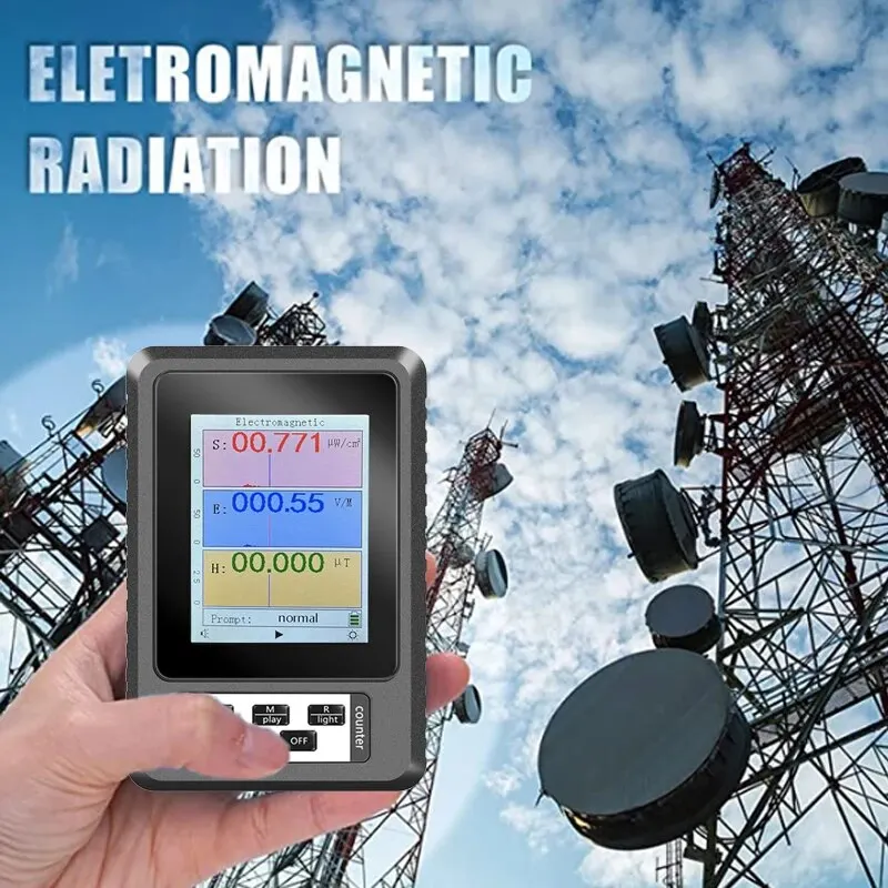 Prenosný detektor elektromagnetického žiarenia EMF Meter Profesionálny tester