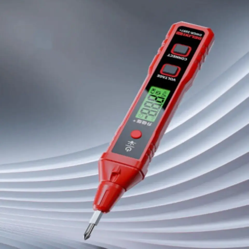 Prenosný digitálny displej detektora testera Pen 12v-400V Smart Test Peruzka Profesionálne vysoko presné elektrické testovacie pero