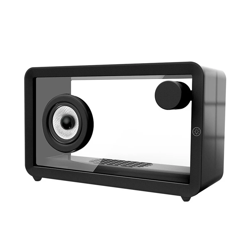 Prenosný farebný RGB Simple Desktop Small Reproduktor LED Atmosféra svetlo Transparentné reproduktor Bluetooth