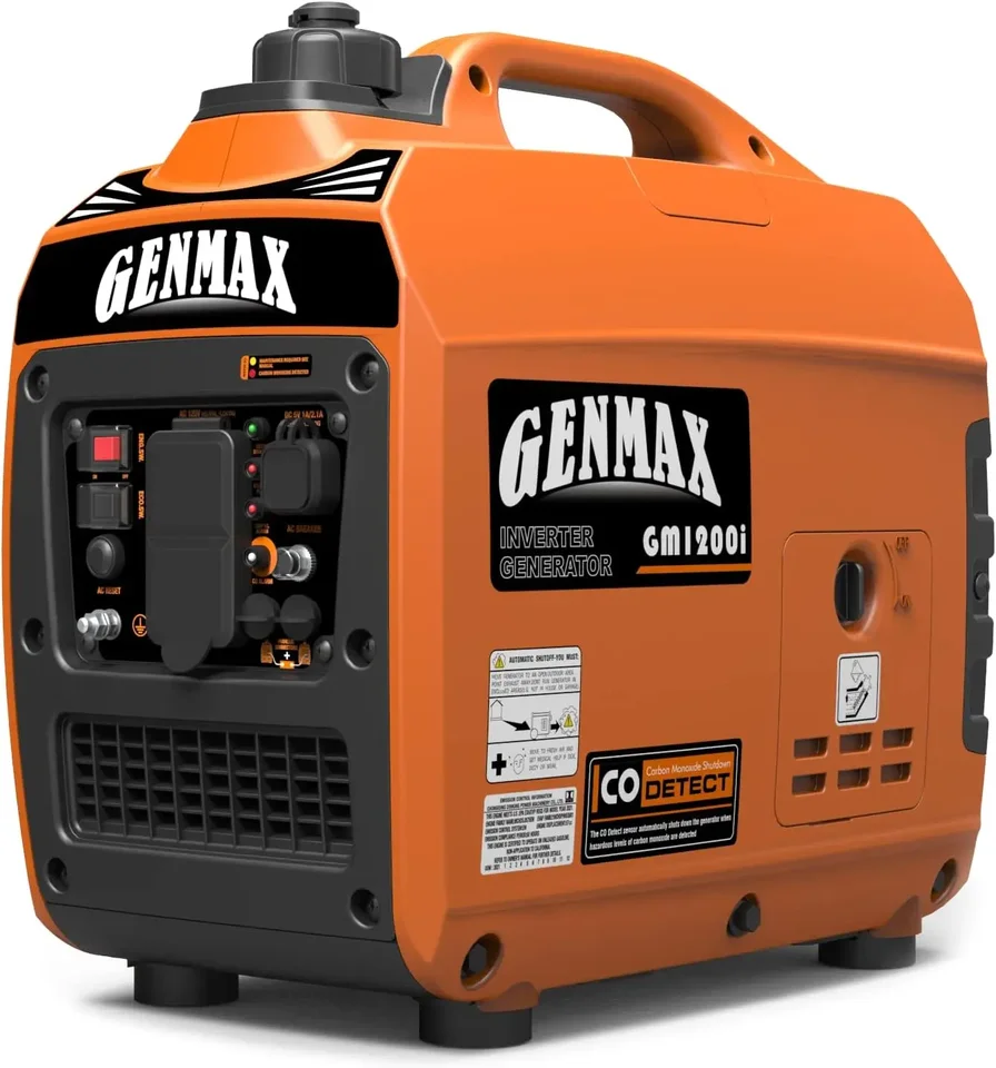 Prenosný generátor ， 1200 W ultra-titový plynový motor, kompatibilný s EPA, funkcia eko-režimu, ultra ľahký pre záložné domáce použitie a