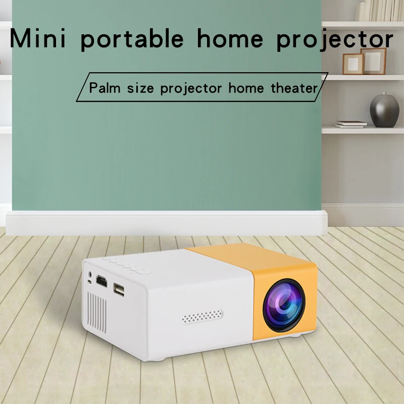 Prenosný HD projektor YG300 je vhodný pre domáce, outdoorové a prenosné projektory, ktoré podporujú odkazy USB, HDMI a SD karty