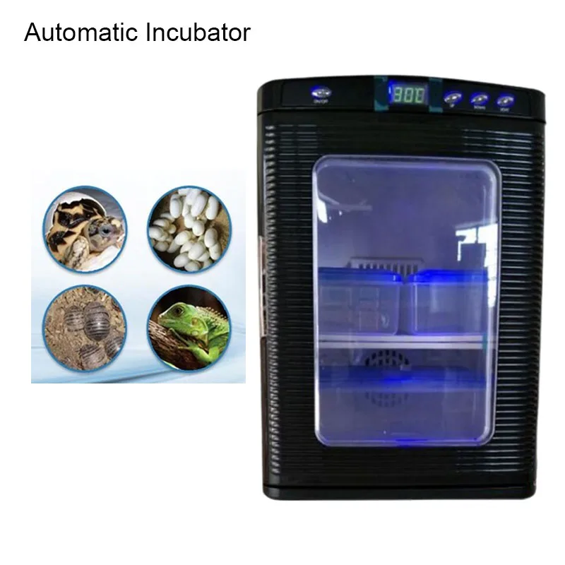 Prenosný inkubátor plazov zvierat Chameleon Lizard Inkubátor Small Egg Inkubátor LED svetlo Konštantná teplota