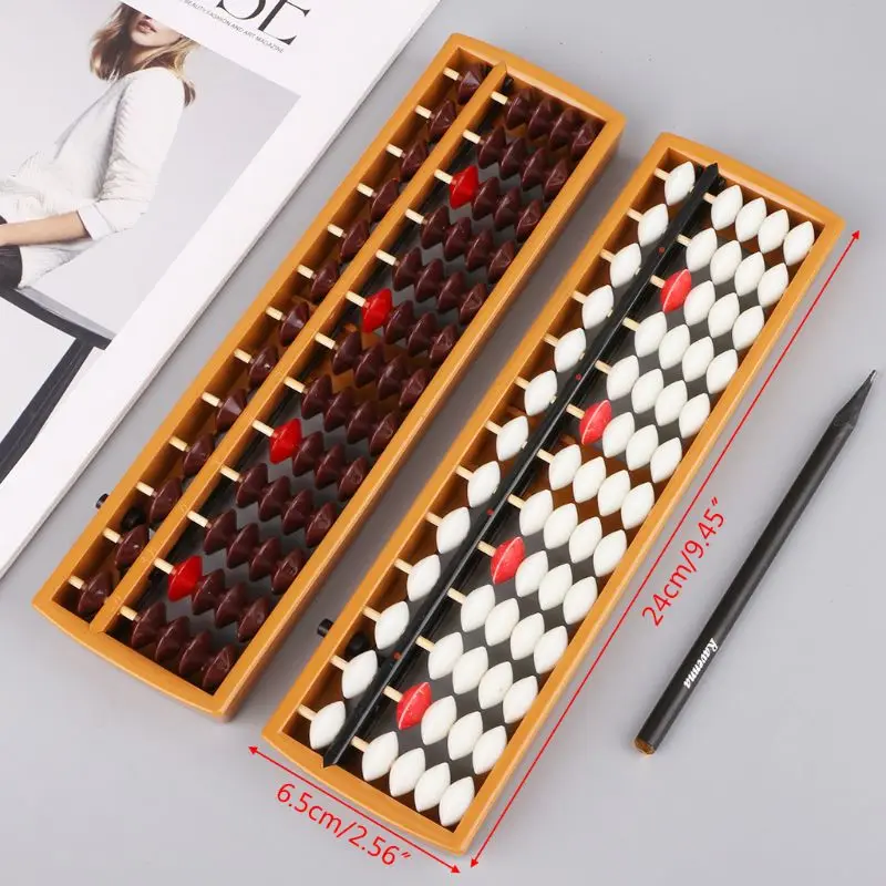 Prenosný japonský 13 -číslicový stĺpec Abacus Aritmetic Soroban Caculaling School Math Learning Tool