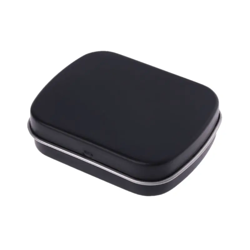Prenosný kovový tinkplate Flip Storage Box Organizátor Kontajnery pre šperky Money Candy Candy Keys Malé predmety