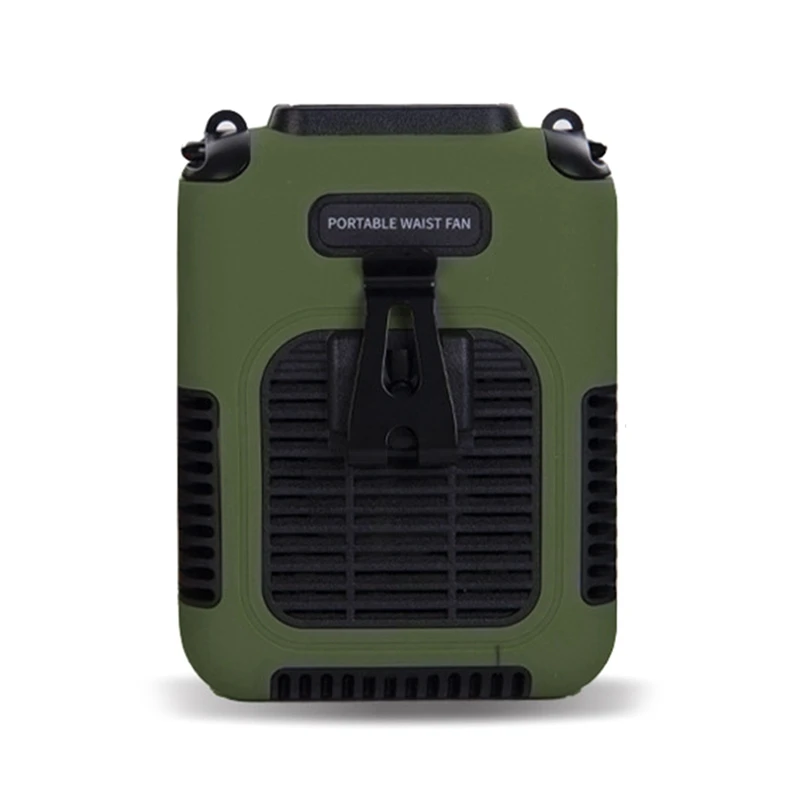 Prenosný krk ventilátor s naliehavým nositeľným ventilátorom telesného pásu 8000 mAh Nabíjateľná batéria ovládaná malým mini ventilátorom