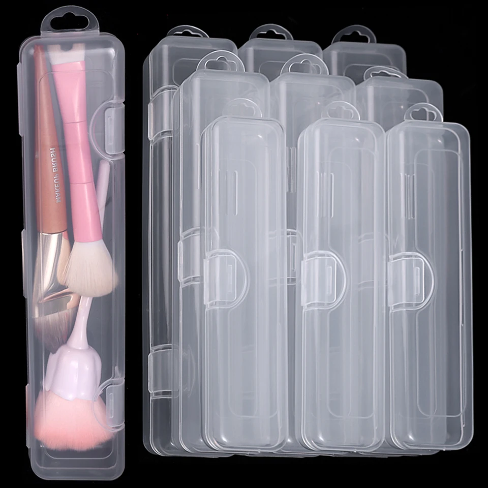 Prenosný make -up organizátor kefy obočie ceruzka Cerunda Copsticks Transparent s krytom úložným skrinkou Krásne nástroje Veľkoobchod