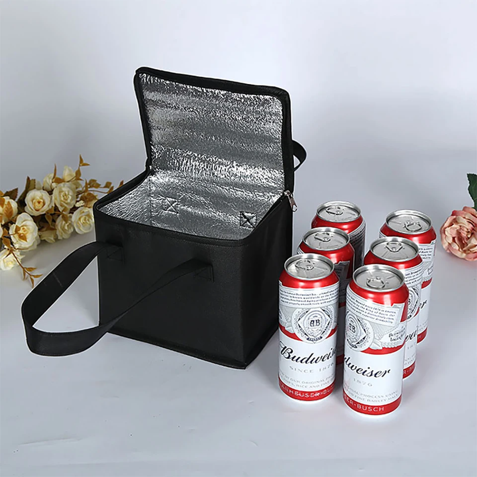 Prenosný obed Cooker Taška na skladanie izolácie Piknik ľadový balenie Potravina Termálna taška Drink Dries Izolované vrecká