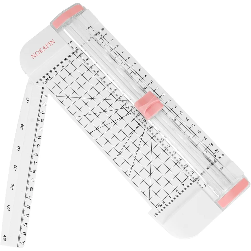 Prenosný papier Cutter 12 -palcový papierový krájač scrapbooking Nástroj s bezpečnostnou zárukou a bočný pravítko pre papier remeselníka A4 A5