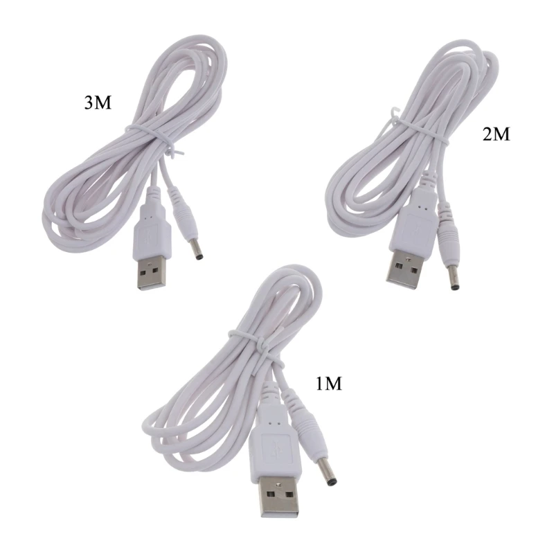 Prenosný prenosný 3,5 x 1,35 mm 5V nabíjacie káble Elektronika zástrčiek USB na 3,5 mm 1,35 mm ženský adaptér Prevodník