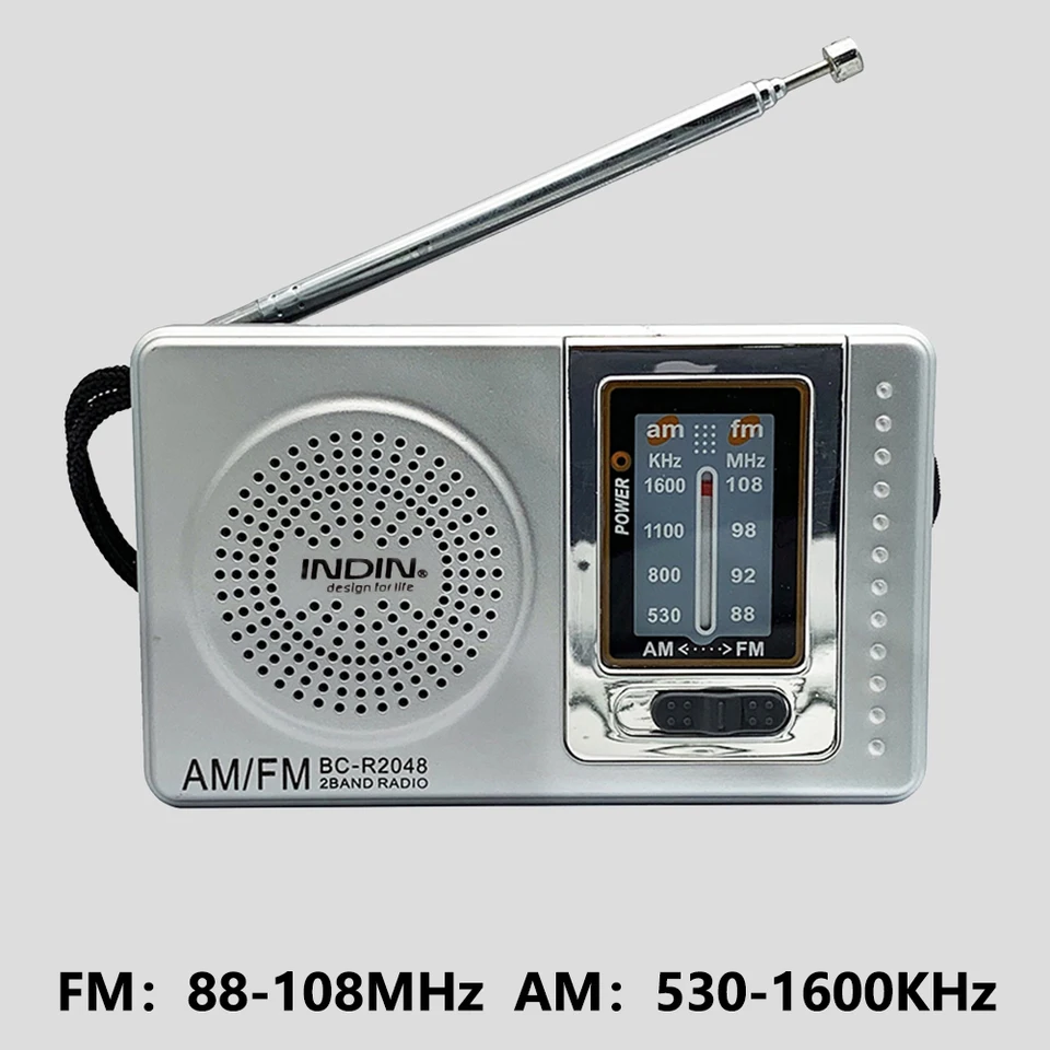 Prenosný prenosný rádioteleskopický anténny hudobný prehrávač Radio Battery Pocket Stereo Radio 3,5 mm vstavaný reproduktor