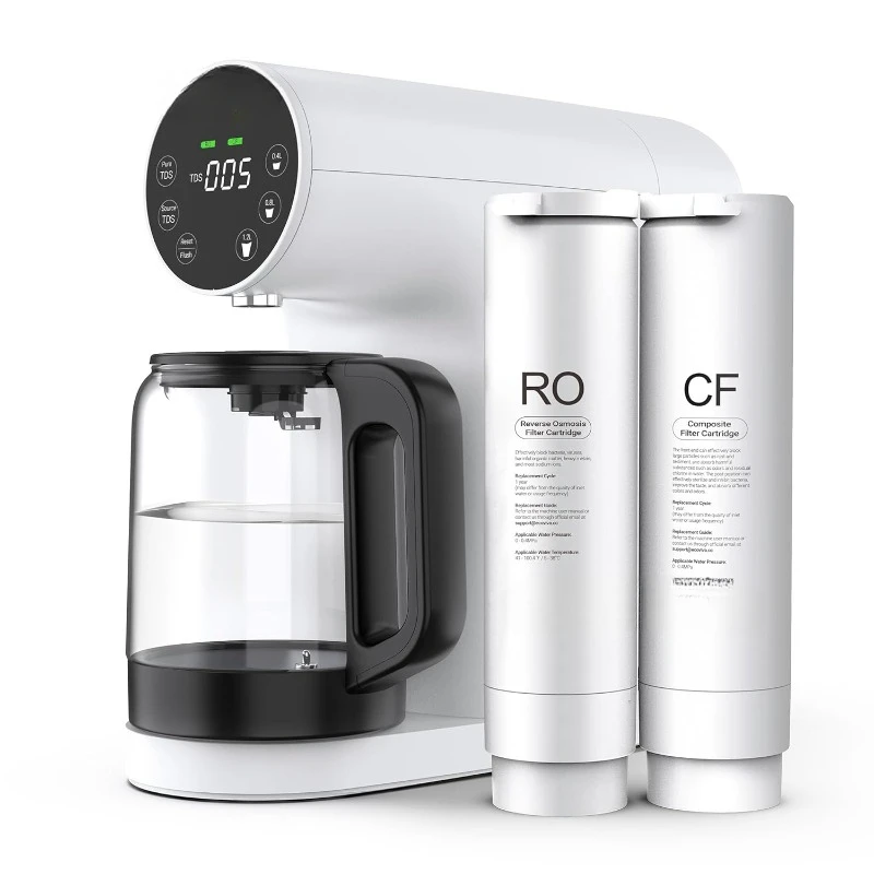 Prenosný prenosný čistič vodného filtra RO s 5 -stupňovou filtráciou, 3: 1 čistý až odtok, monitor TDS, rýchlejší prietok dodávok