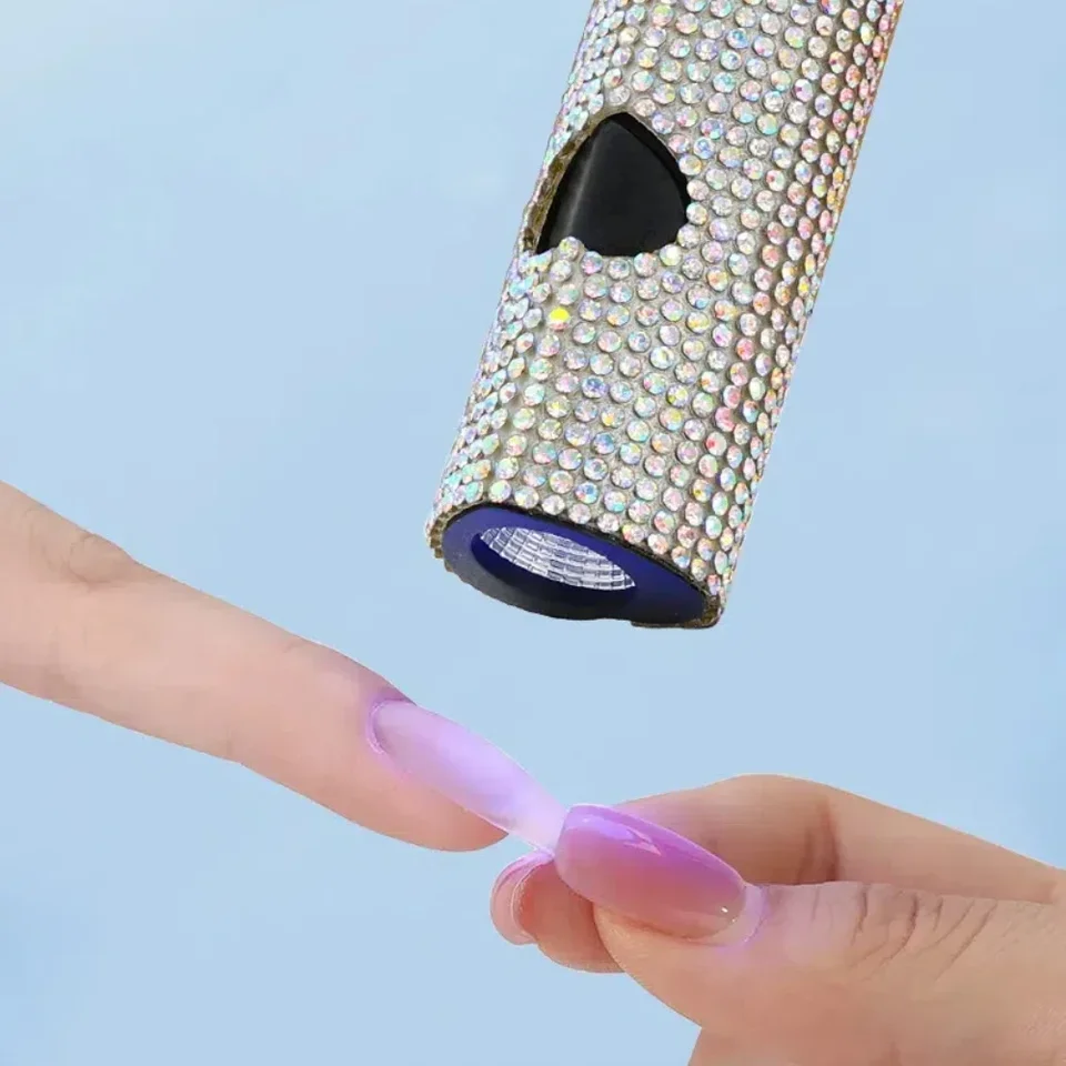 Prenosný rýchly suchý stroj na nechty USB na nechty s kamienkami domáci salón Fototerapia Nástroje UV LED LED lampa Mini baterka pero