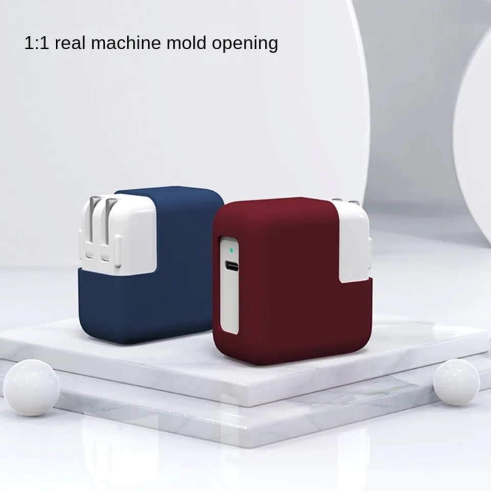 Prenosný silikónový napájací adaptér puzdro 30W/45W Elastic Elastic Elastic Cover Praf proti prachu odolné voči nárazu pre MacBook