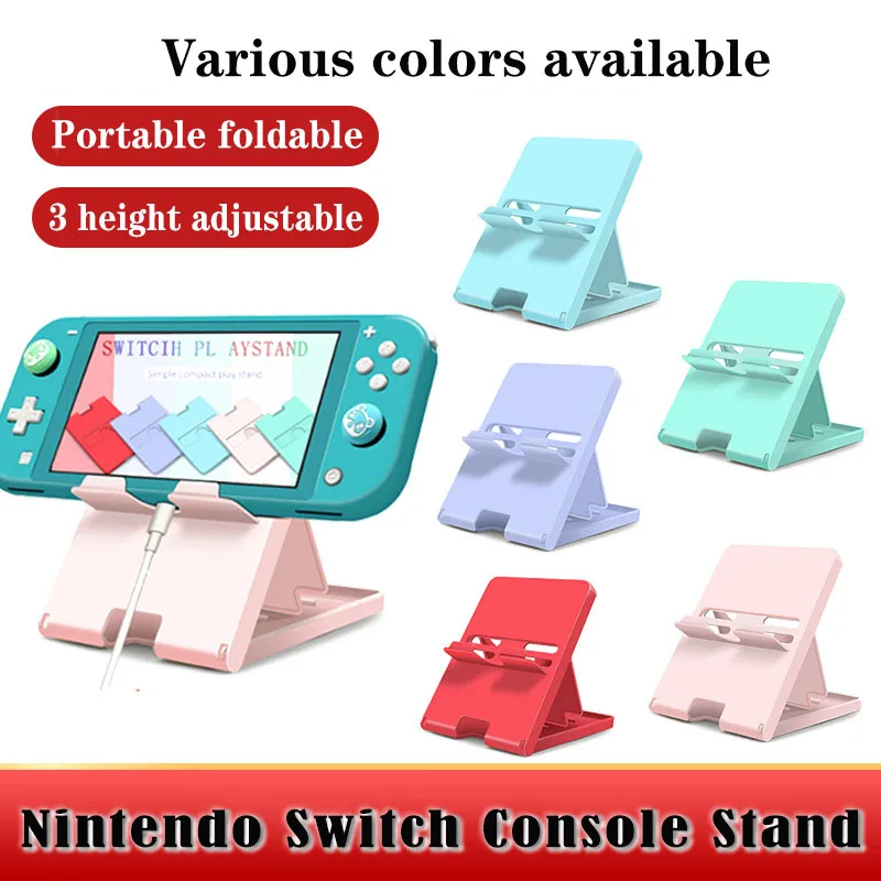 Prenosný skladací stojan mobilný telefón Desktop Hold Game Console Tablet PC Nadmernised Bracket pre Nintendo Switch Lite OLED hostiteľ