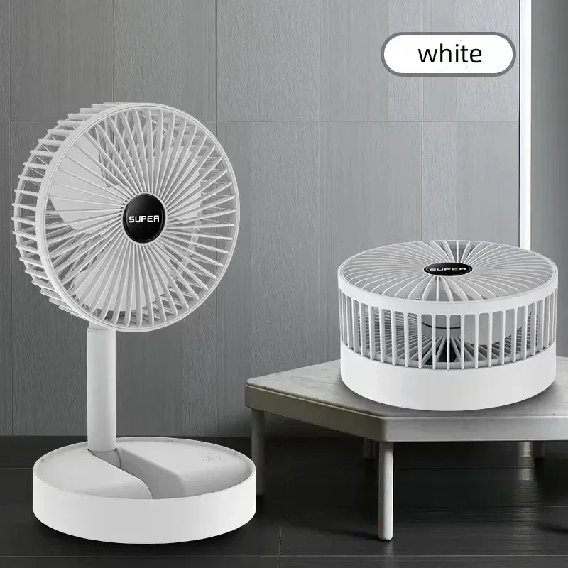 Prenosný skladací ventilátor 3 Rýchlosť roztiahnuteľného ventilátora 180 ° nastavenie USB poháňané na cestovanie kempingom Domov Beach Spálňa