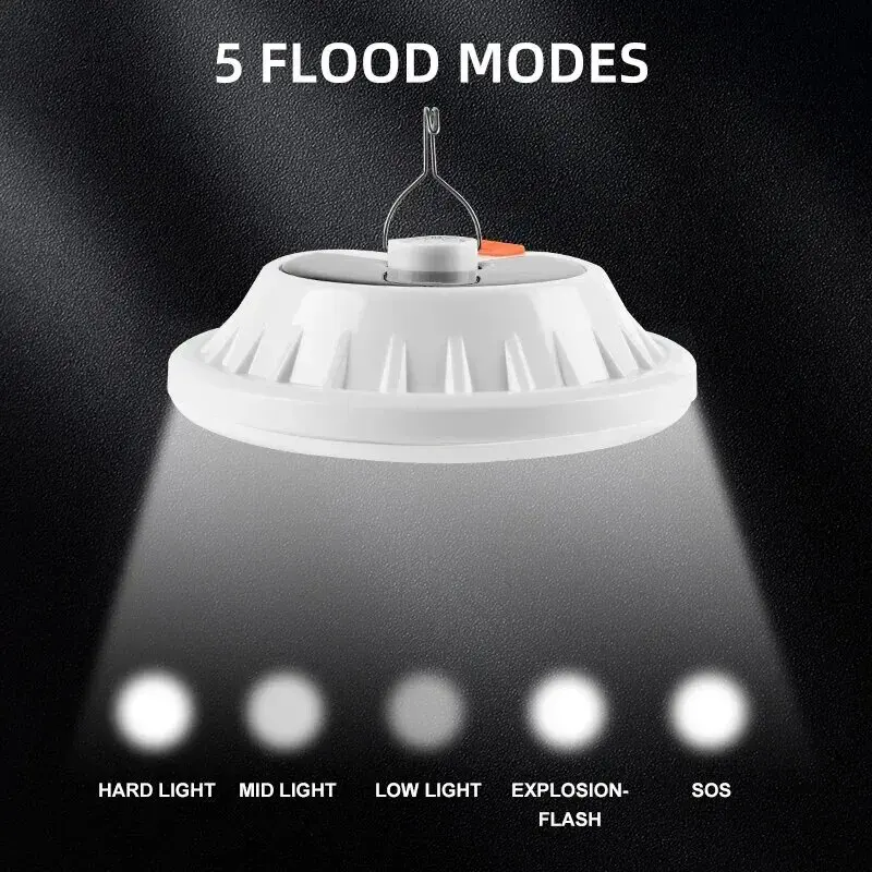 Prenosný solárny poplatok Lantern Night Outdoor Camping Light USB port nabíjateľné núdzové svetlo LED žiarovka LED