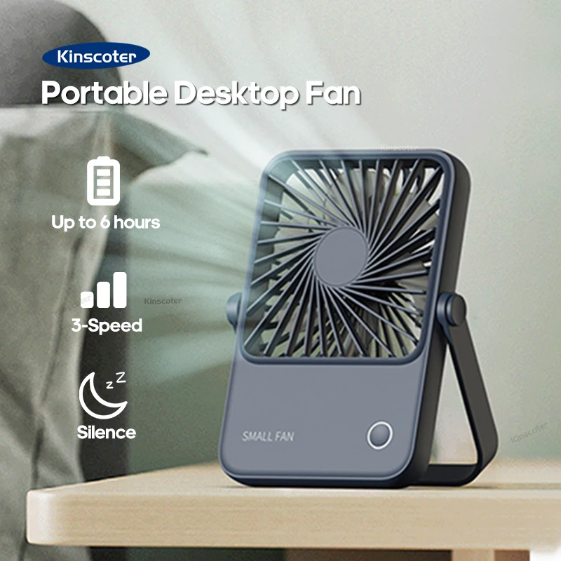 Prenosný USB mini ventilátor Pohodlné a ultra-tiché elektrické ventilátor nabíjateľný študent Small Cooling Desktop Fans Clip Ventilador