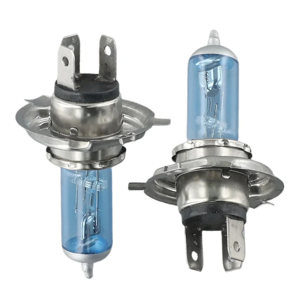 Prenosný užitočný svetlomet xenón 12v 1500lm halogénových žiaroviek UV-rezistentných bielych 2ks 55w 6000k 9003 Bright Light H4/Hb2
