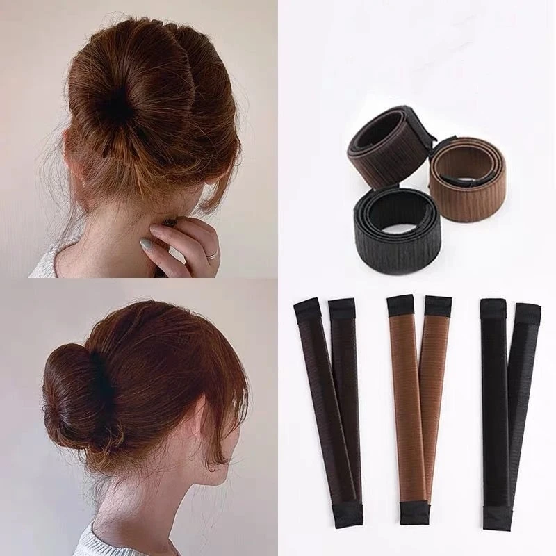 Prenosný vlasový podriadený natáčanie vlasov syntetické parochne Donuts Bun čelenka Dámske vlasové doplnky parochňu Clip Styling Tool Headar