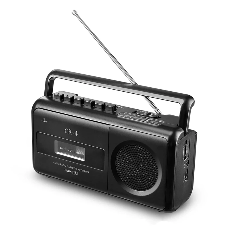 Prenosný zapisovač prehrávačov kazety, Radio stereofónny rekordér BOOMbox AM/FM a zapisovač prehrávačov MP3 pre hlasové nahrávky US Plug