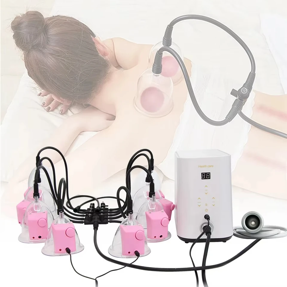 Prenosný zväčšenie prsníka Vákuové zákruta na škrabanie vykurovacieho stroja Massager Butt Enhancer Buttock Zdvíhanie nového