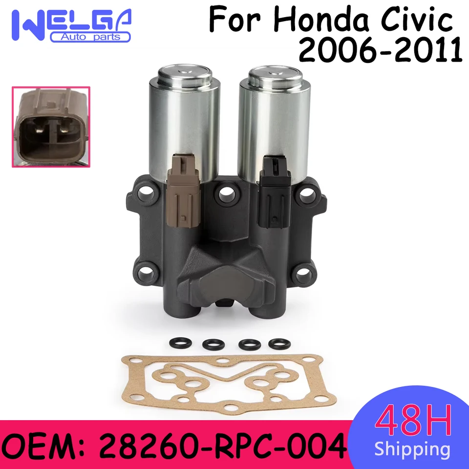 Prenosová dvojitá zostava solenoidu pre Honda Civic 2006 2007 2008 2009 OEM 28260-RPC-004 Automatické motory Ventily Časť