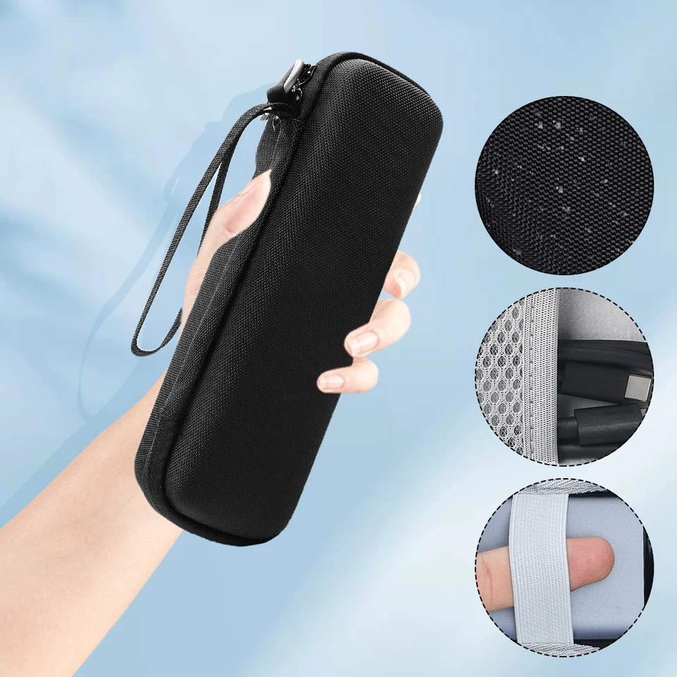 Prepravovanie puzdra Eva Waterproof Hard Travel puzdro s ručným lanom a karabínom Hardshell Case pre Anker Prime 27650 mAh Power Bank 250W