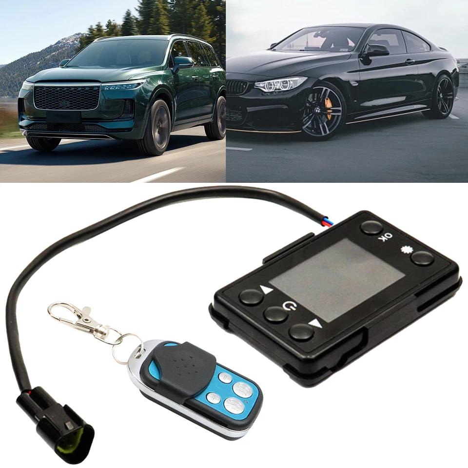Prepínač LCD Monitor Air Diesel Parking Ohrievač LCD +Diaľkové ovládanie 12V/24 V LCD Displej pre dieselové diesely