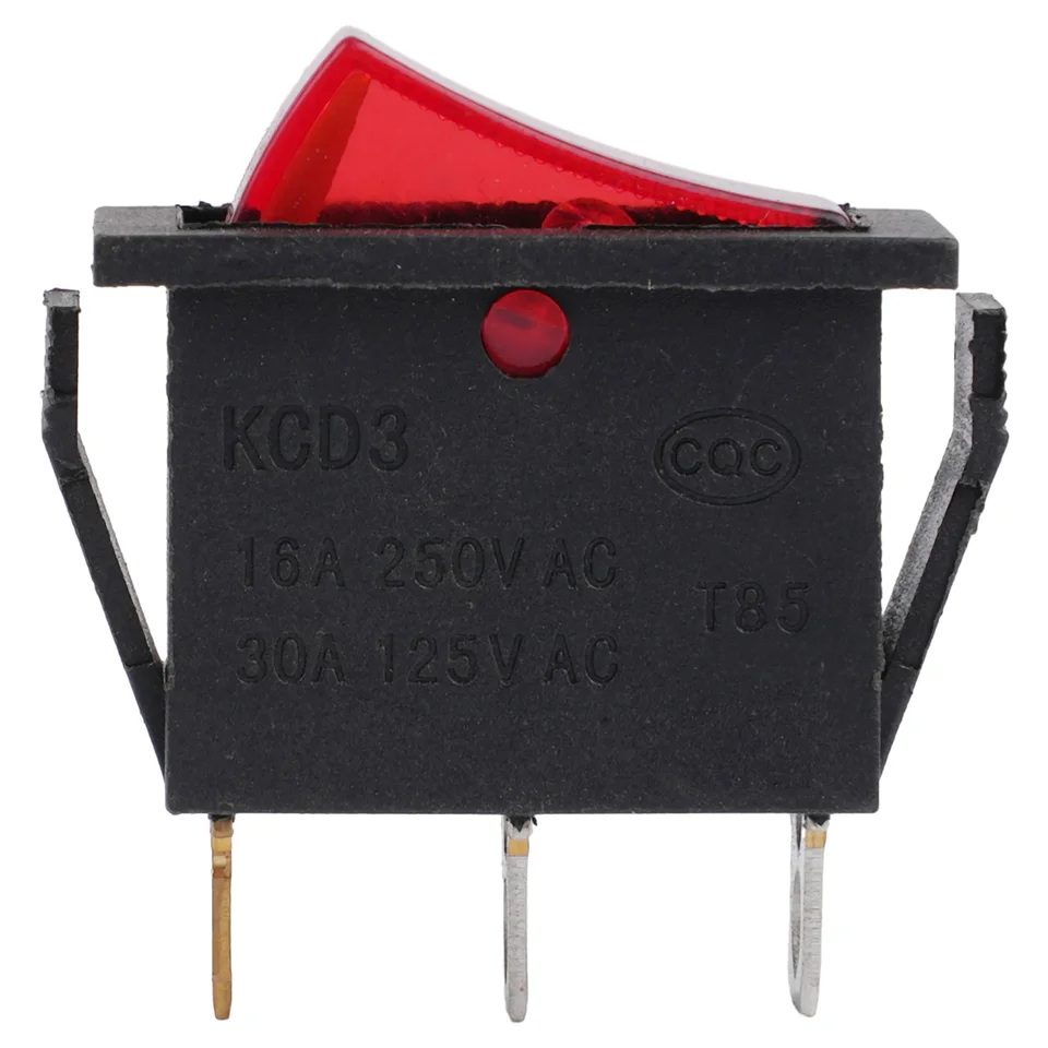 Prepínač prepínača prepínač Rocker Spínač Rocker 12x 3pin AC 125V 20A AC 250V 16A člny košík DPST KCD3 Praktický
