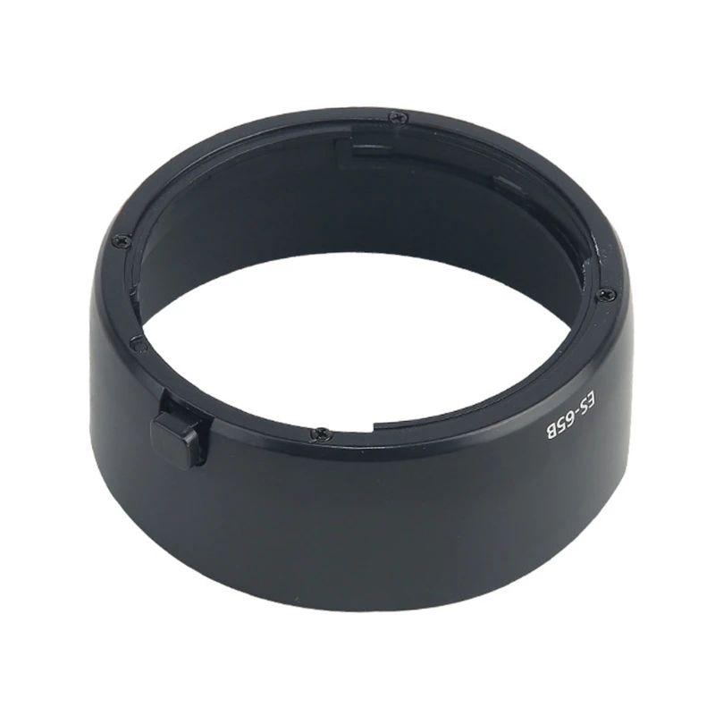 Presnosti ES65B Camera Hood Hood ES65B Slnečný odtieň pre RF50 mm 1,8 šošovky Vylepšuje foto -kontrast