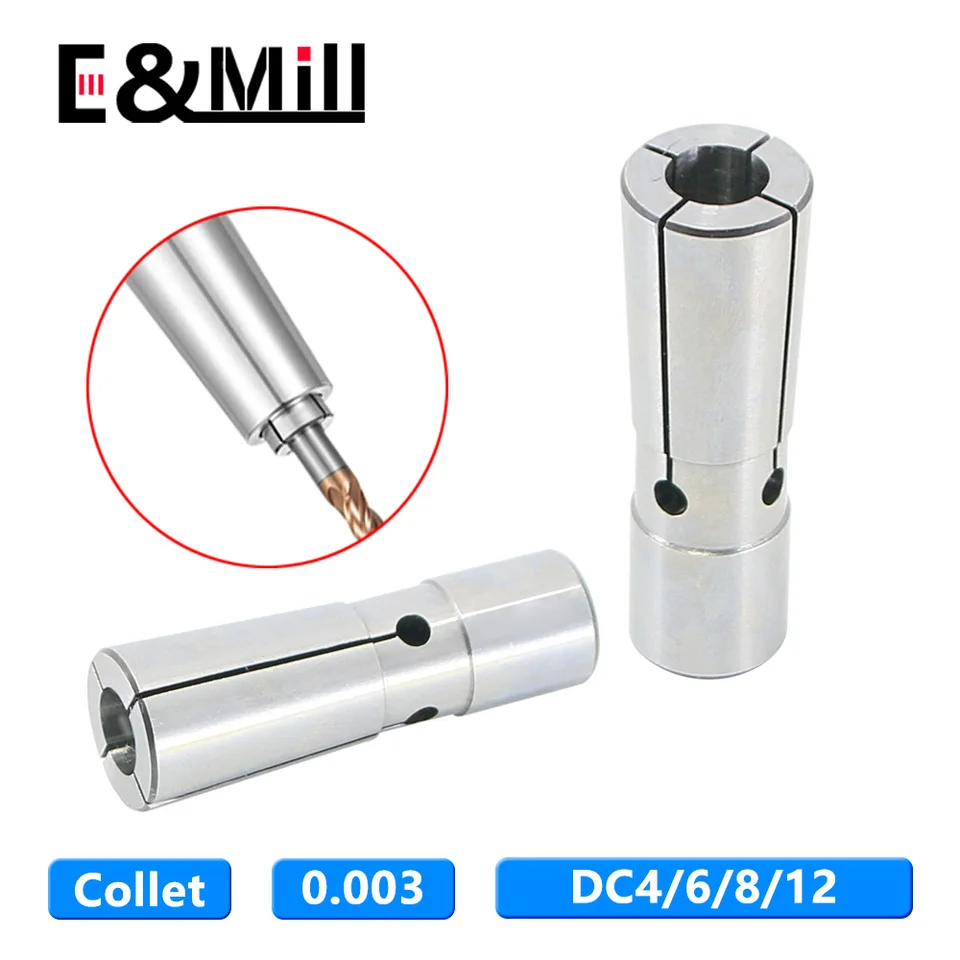 Presnosť 0,003 Presnosť CNC Collet DC4 DC6 DC8 DC12 Chuck Collet Pull Back Collet High Precision Collet DC Collet Spring Collet Collet