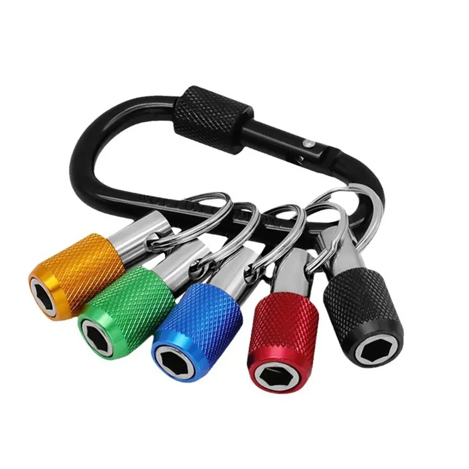 Presné výrobné vŕtacie bit bit držiak rýchle uvoľnenie šesťhrannej stopky na predlžovanie kľúča kľúča Keychain ľahko použiteľný