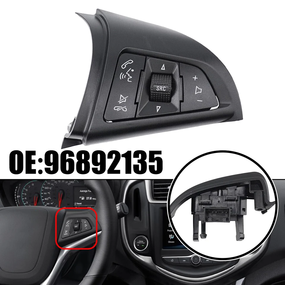 Presný spínač riadenia zvuku volantu pre Chevrolet pre Trax pre Sonic zlepšujte funkčnosť interiéru automobilu