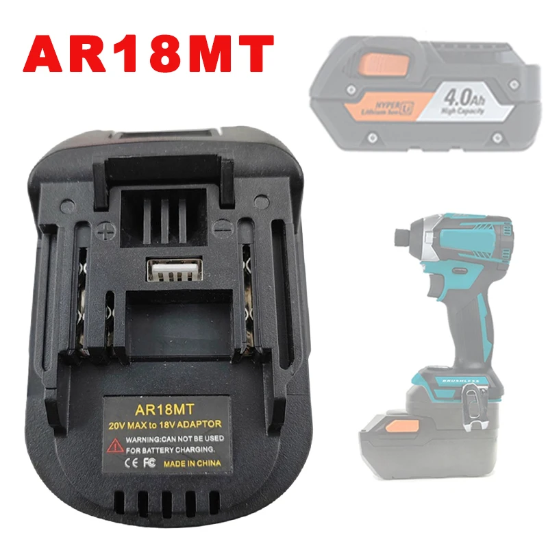 Prevodník adaptéra batérie AR18MT pre konvertor RIDGID/AEG 18V LITHIUNA BATTERS CONVERT NA PRE PRE MAKITA 18V LI-ION BATTERICKÁ SUMPIT