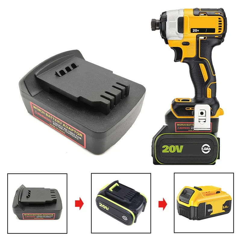 Prevodník adaptéra batérie pre konverziu batérie WORX 20V 5PIN