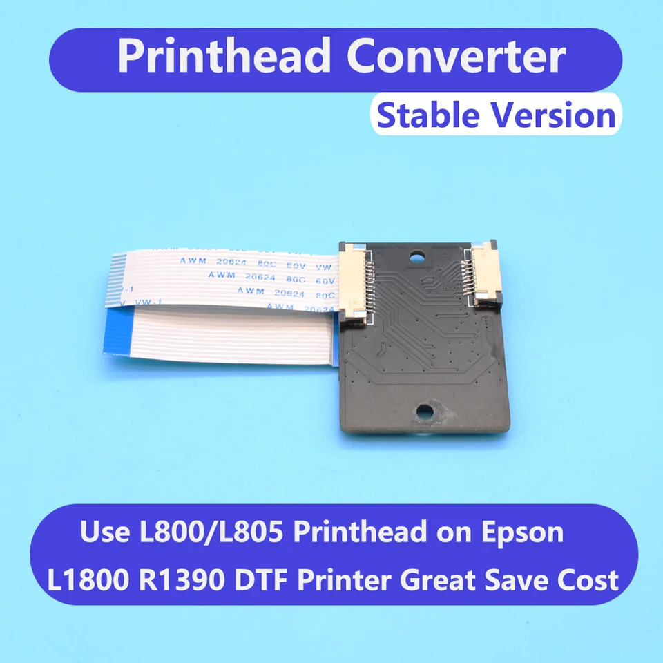 Prevodník tlačovej hlavy pre EPSON L1800 1390 DTF DTG UV tlačiareň Použitie L805 L800 KARTA Adaptéra tlačidla Convert A4 na A3 F180000