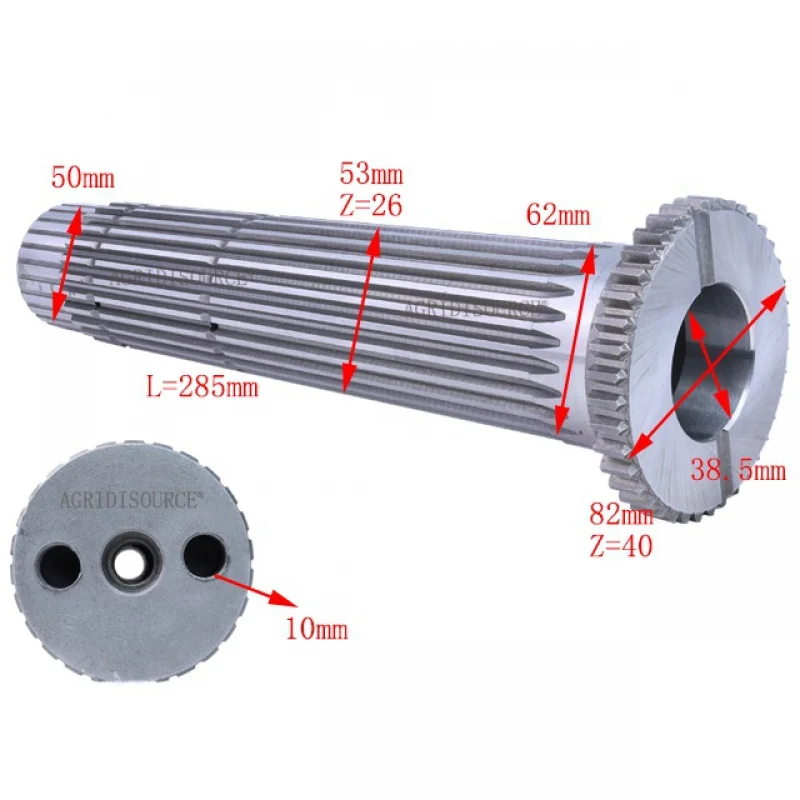 Prevodovka Geat Intermediate Shaft pre Foton Lovol Part Tractor 804/904/1004 Číslo TF1004.372d-05