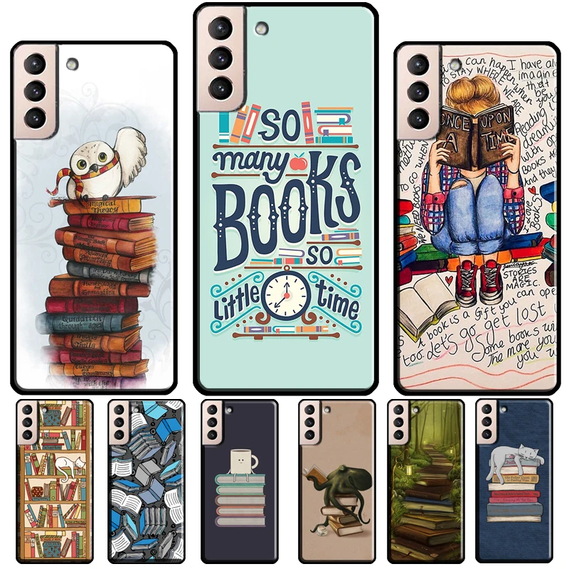 Prečítajte si knihy Ilustračný prípad pre Samsung Galaxy S10 S9 S8 POZNÁMKA 10 PLUS POZNÁMKA 20 S22 S21 S23 Ultra S20 FE Cover Shell