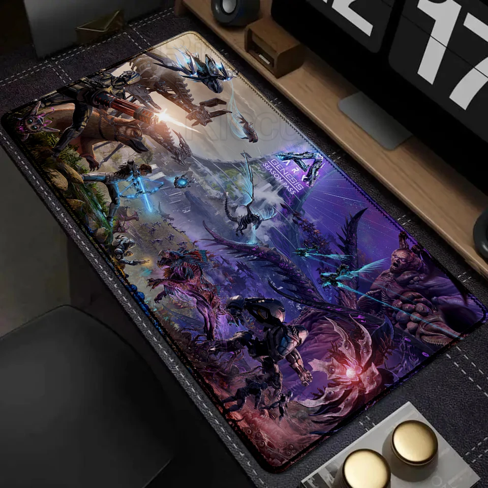 Prežitie archy vyvinula podložka myši veľké herné doplnky Mouse Mous Maily Deskmat počítačový hráč prenosný dinosaurus myš Mouse Pad