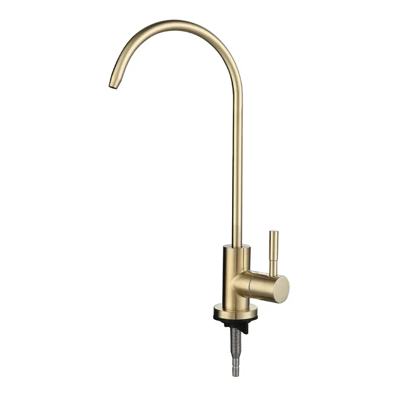 Priame pitie faucet cena Kuchynský kohútik rotujúci olovo bez otáčania 304 z nehrdzavejúcej ocele Faucet faucet kefy Gold G 1/4 '