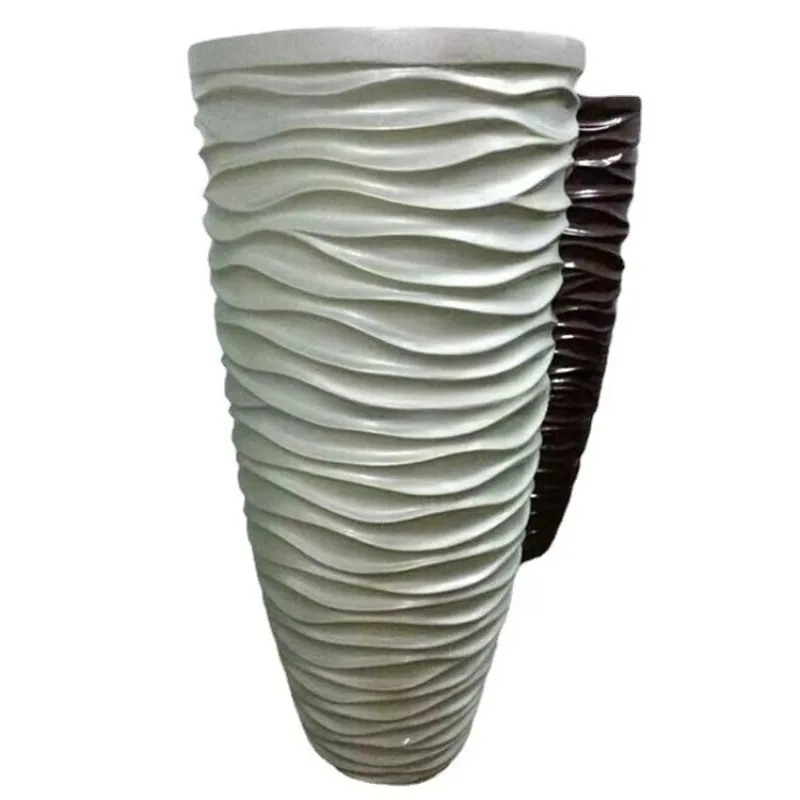 Priamy predaj sklenené vlákno posilňuje betón Modern Grey Flower Pot pre obývaciu izbu