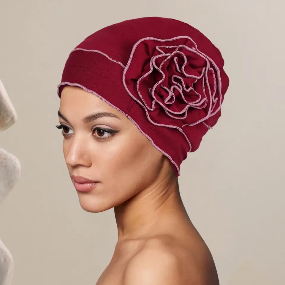 Priedušná rakovina Cap Cap Soft Chemowear pre ženy s vypadávaním vlasov Elastické chemoterapeutické klobúky Turbany s spánkom