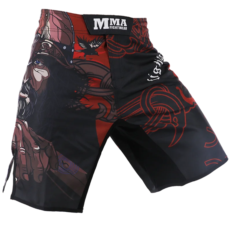 Priedušné výcvikové šortky pre mužov, thajské šortky, boxerské nohavice, kickbox, Sanda Boxing, Rýchle suché