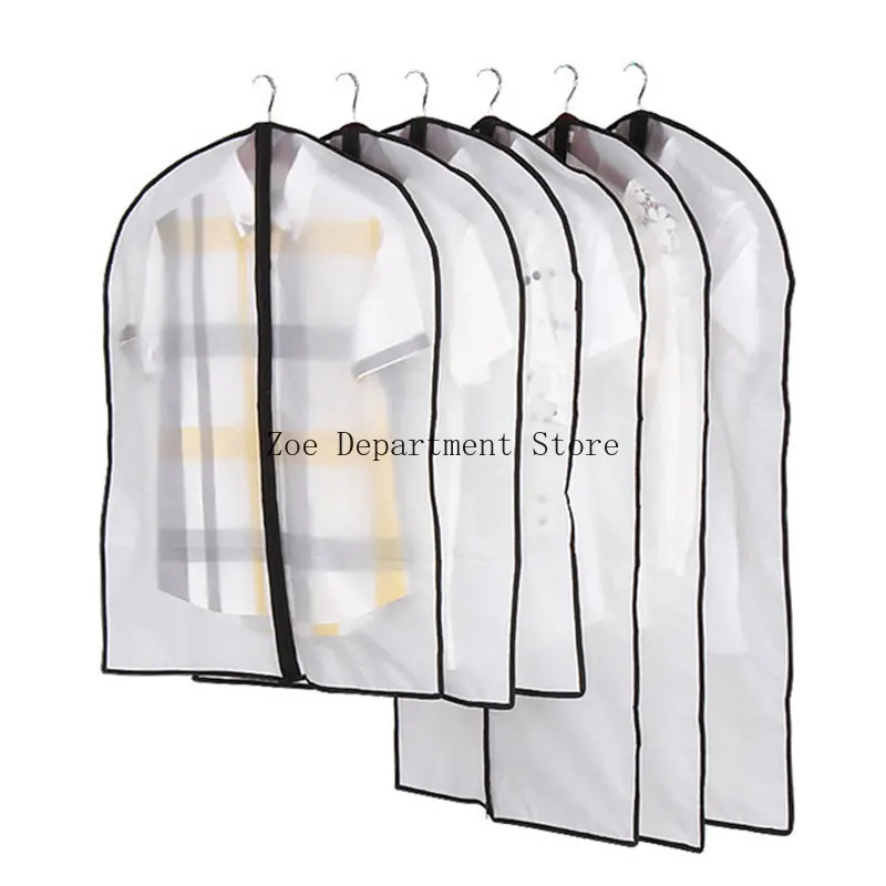 Priehľadné odevy na odevy obal na oblek Cast Organizátor Cover pre domáce šatníky Storage Protect Bag Lu002