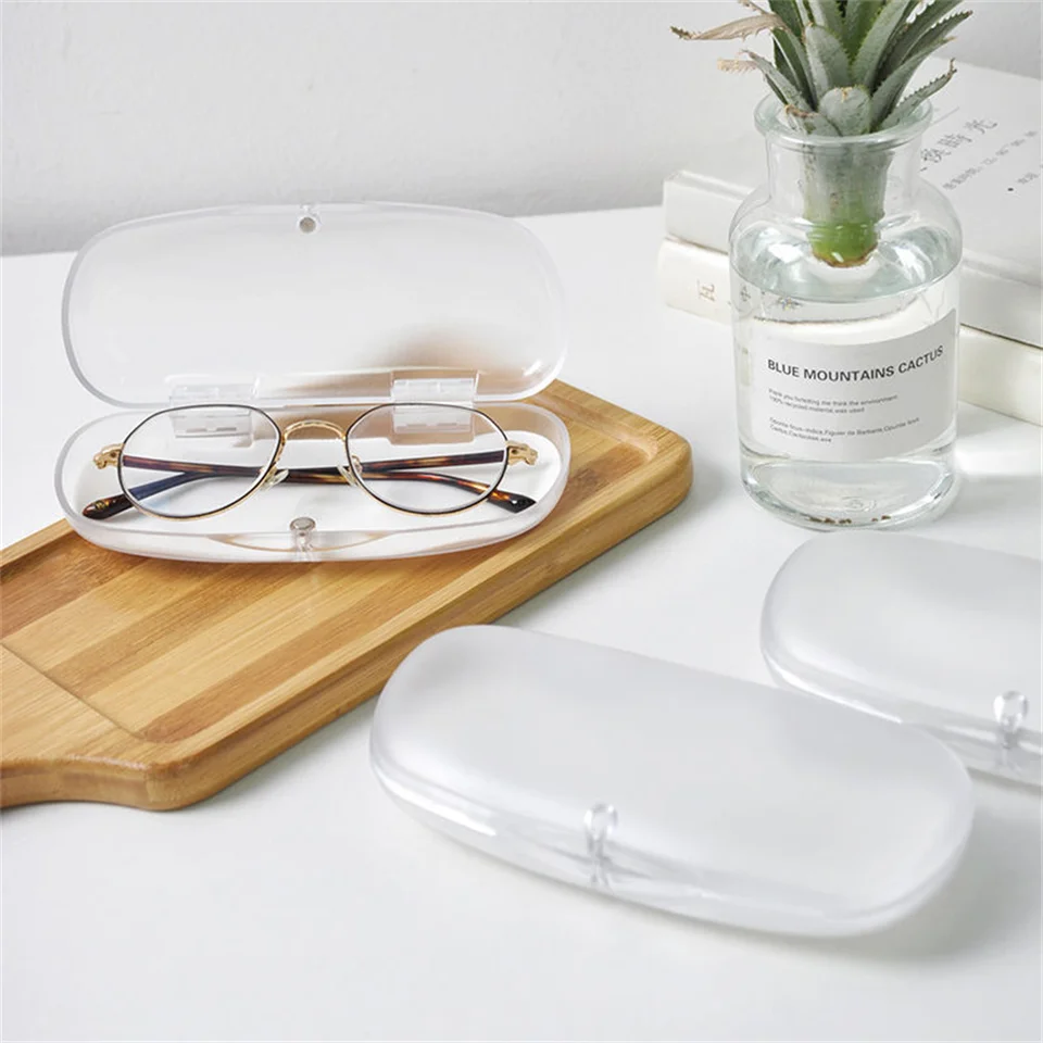 Priehľadné plastové okuliare puzdro štvorcové slnečné okuliare Slnečné okuliare Myopia Storage Box Ultra Light a prenosné okuliare Veľkoobchod