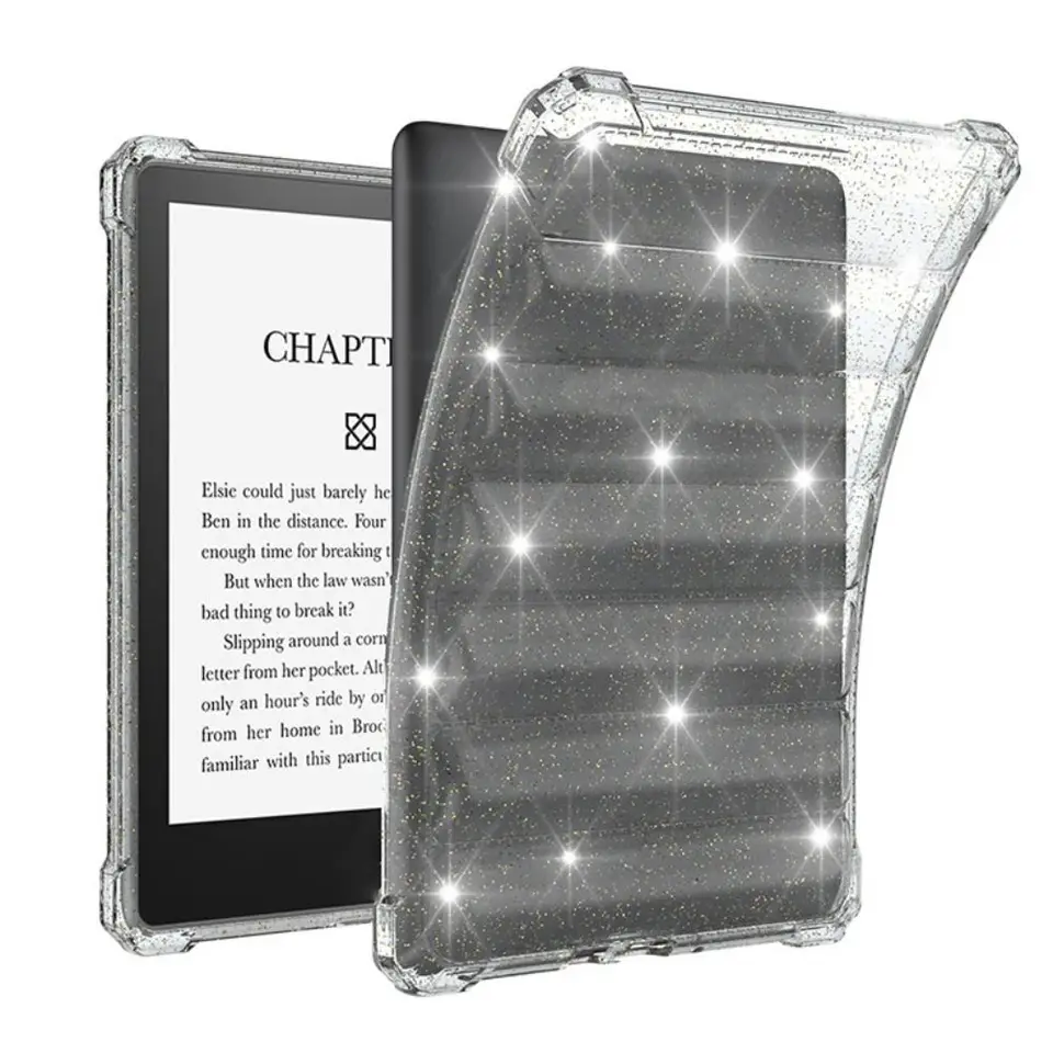 Priehľadné puzdro na 7 palcov Ereader s kickstandom číry zadný kryt ultra tenký pre Kindle Paperwhite 2024 12. generácia/Colorsoft