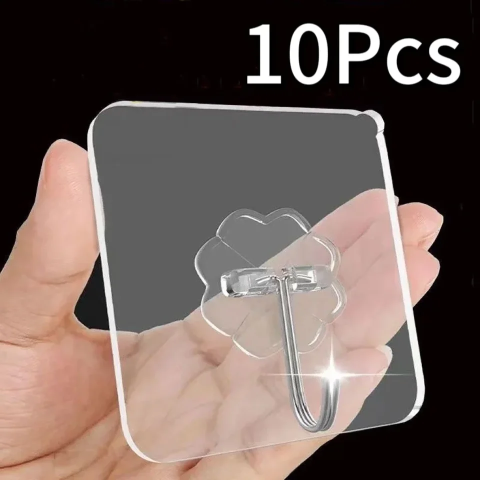 Priehľadné steny háčiky vešiaky Self Adhesive Dvere Wall Hangers Hooks Saction SACTION ZAMESTNANIE ZAMESTNANIE PRE KULLY KAMITURE