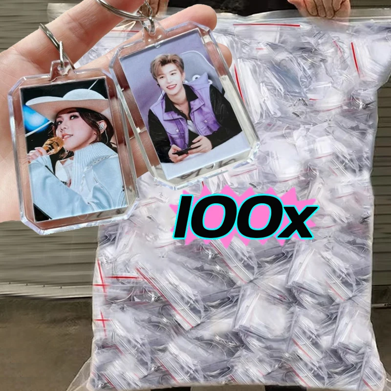 Priehľadný fotografický rámec Keychain Scapels Snap-in Custom Vložte fotografiu zliatina Akryl blank keyring clear blank Picture Pendant