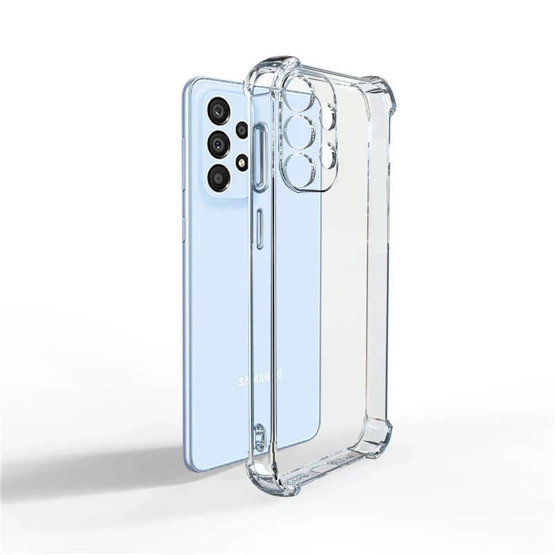 Priehľadný silikónový puzdro pre SOCPOPT pre Samsung S24 S23 S22 S21 Ultra Fe Cover pre Samsung S 24 23 22 21 + A 05 S 15 25 35 55